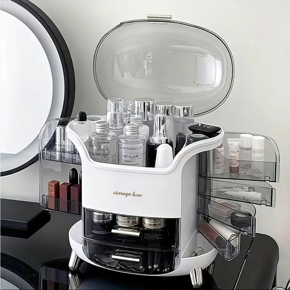 Clear makeup organizer.large capacity cosmetic storage